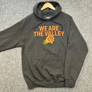 NBA Phoenix Suns Hoodie Mens M Gray We Are The Valley Suns Logo